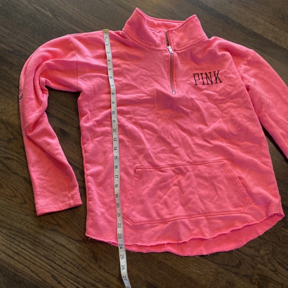 Victorias Secret Pink 1/4 Zip Medium M EUC - Picture 2 of 7